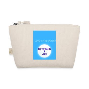 LOVE IS THE WEIGHT - Trousse biologique - nature - Devant
