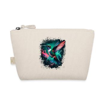 hummingbird, bird, illustration, colorful, graffiti - Organic Pouch - nature - Front