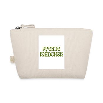 PFERDEMÄDCHEN Retro-Design - Bio-Täschchen - Natur - Vorne