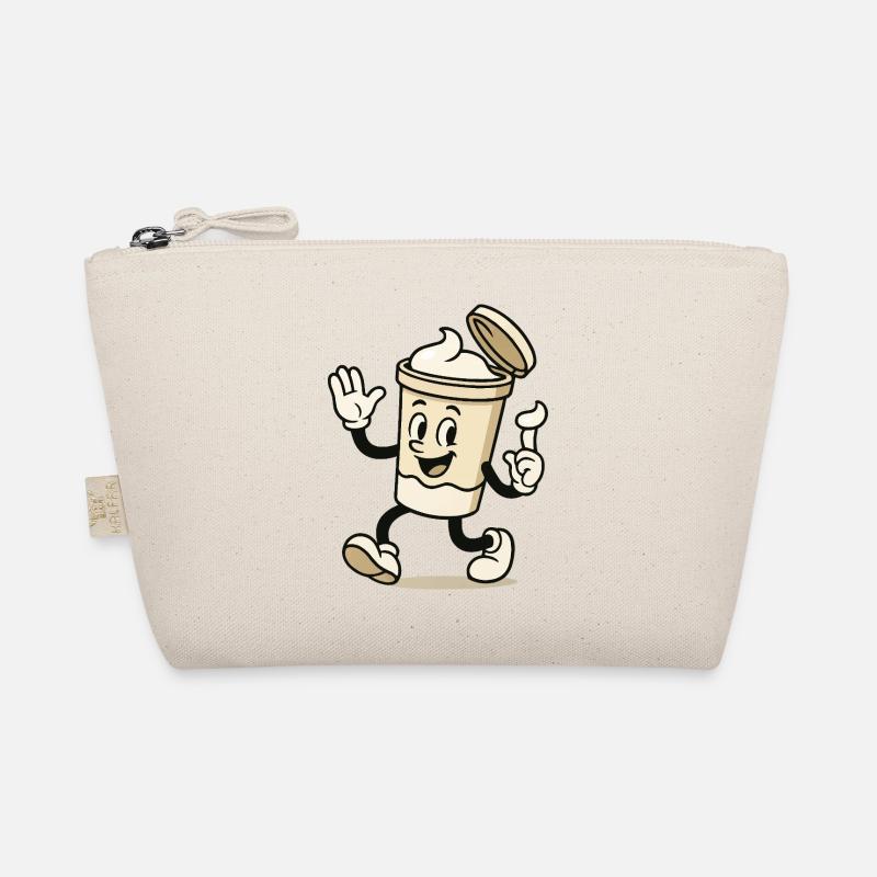 Cream Mug Comic Organic Pouch