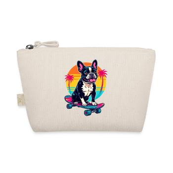 Skater Bulldogge - Bio-Täschchen - Natur - Vorne