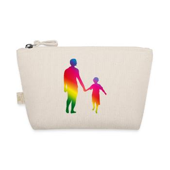 Father and son hand in hand - Organic Pouch - nature - Front