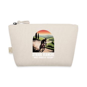 Strade Bianche Art Cycling Tuscany - Organic Pouch - nature - Front