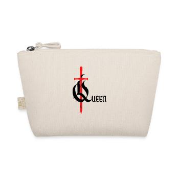 Gothique Queen Design avec épée avec texte noir - Trousse biologique - nature - Devant