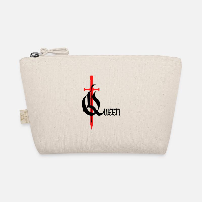 Gothic Queen Design mit Schwert mit schwarzem Text Bio-Täschchen