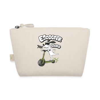 E Scooter Gang Humor Illustration - Bio-Täschchen - Natur - Vorne