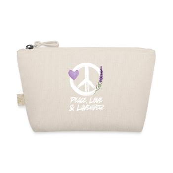 Love, Peace & Lavender - Organic Pouch - nature - Front