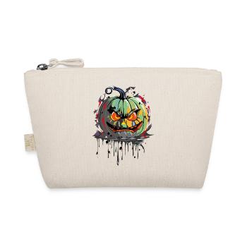 Halloween Kuerbis - Bio-Täschchen - Natur - Vorne