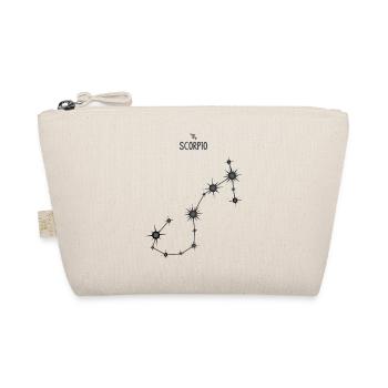 Scorpio Zodiac Sign Star Constellation Black Gray - Organic Pouch - nature - Front