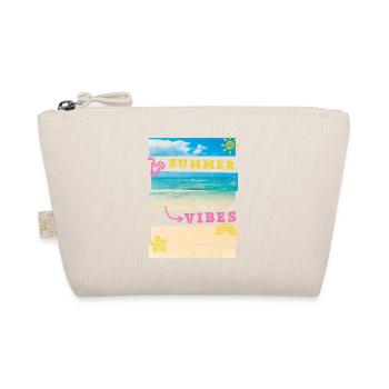 Sommer Strand Meer Palmen Urlaub Summer Vibes - Bio-Täschchen - Natur - Vorne
