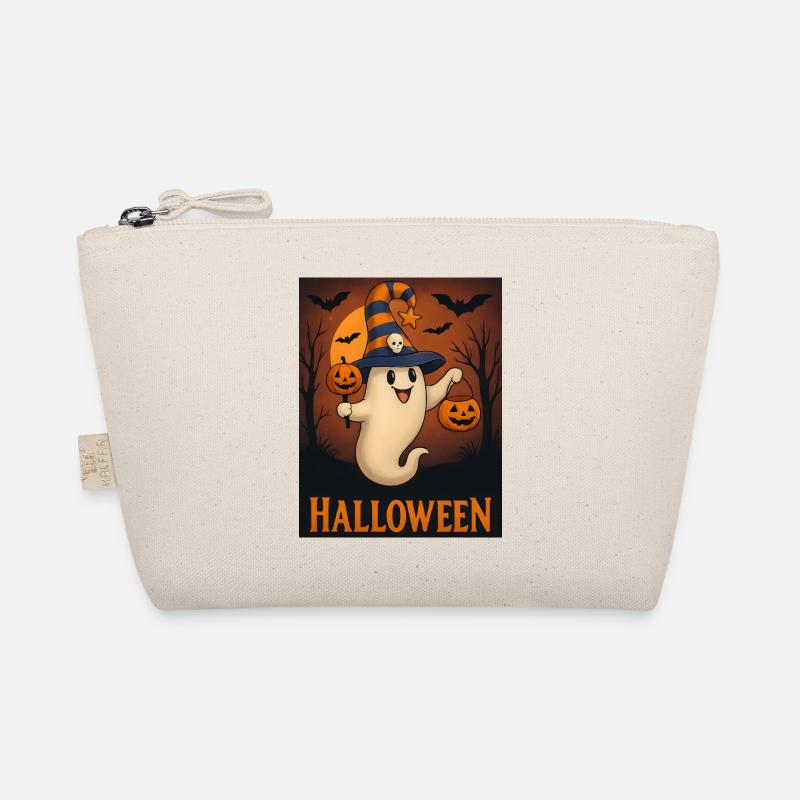 Halloween Pumpkin Spooky Ghosts Gift Organic Pouch