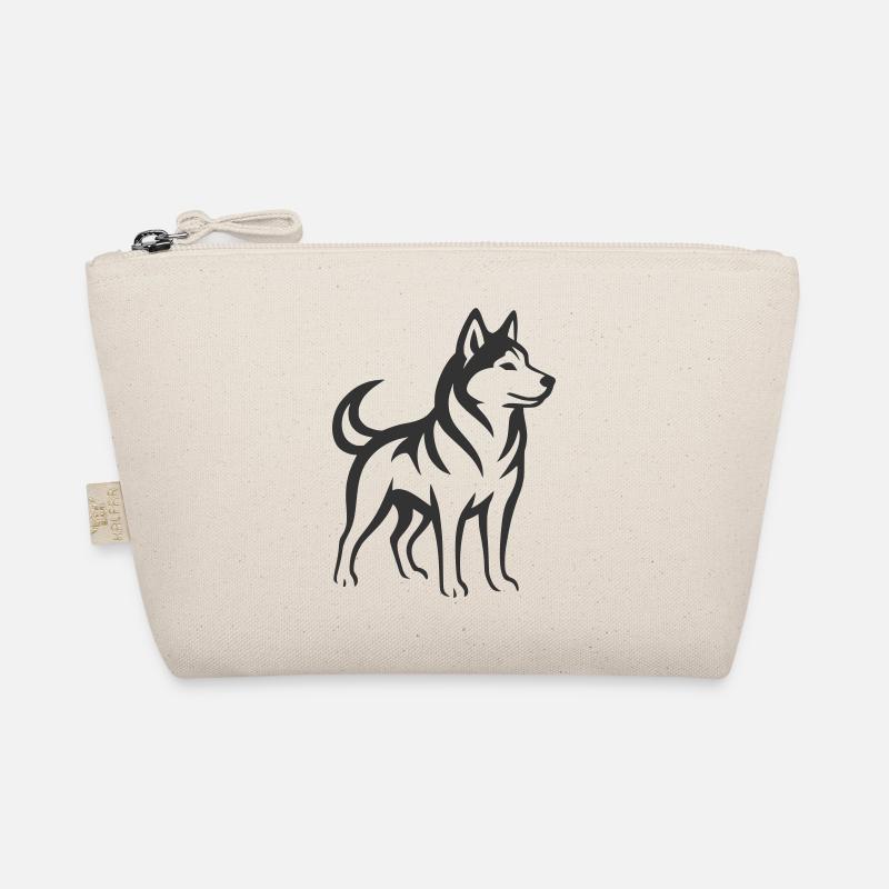 husky - Bio-Täschchen - Natur