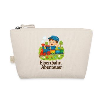 Railway Adventure Children's Motif - Organic Pouch - nature - Front