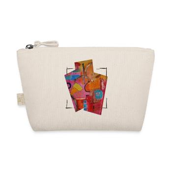 Colorful Abstract Art for Creative Fashion - Organic Pouch - nature - Front