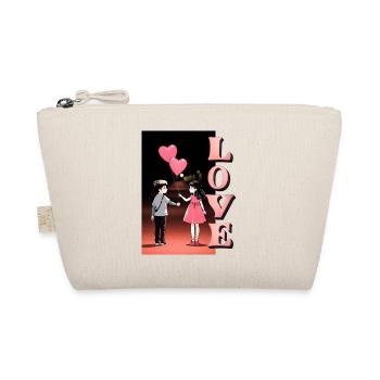 Romantic Night Love Illustration - Organic Pouch - nature - Front