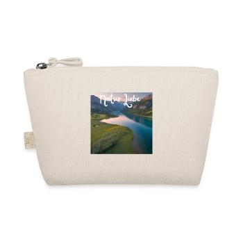 Natur Liebe Bergsee Landschaft - Bio-Täschchen - Natur - Vorne