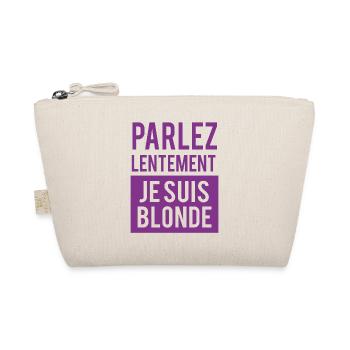 Message of faith in modern typography - Organic Pouch - nature - Front