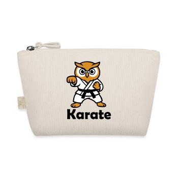 Karate Eule - Bio-Täschchen - Natur - Vorne