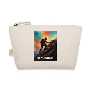 Climber Reaching for the Summit - Organic Pouch - nature - Front