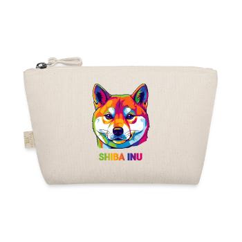 Shiba Inu Pop Art – colorful portrait for dog fans - Organic Pouch - nature - Front