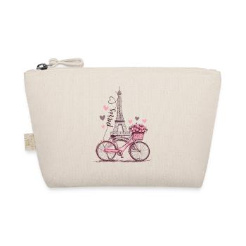Paris Tour Eiffel Vélo Coeurs Fleurs France - Trousse biologique - nature - Devant
