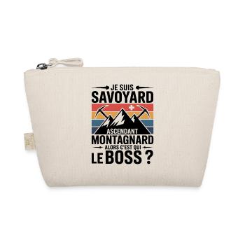 T-shirt Savoyard Montagnard – Qui est le bosse  - Trousse biologique - nature - Devant