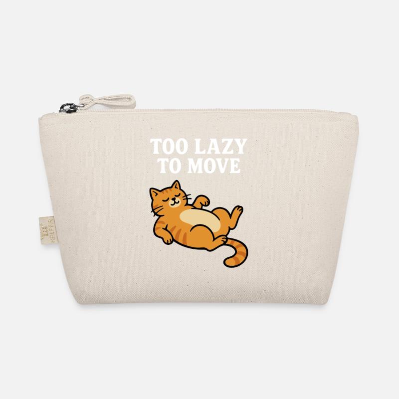 Lazy Cat Relax Design Organic Pouch