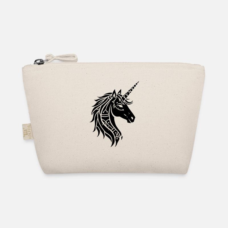 Tribal Einhorn - Bio-Täschchen - Natur
