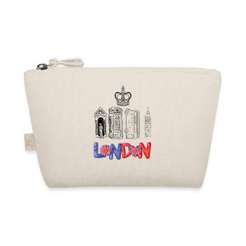 Drapeau London Love Heart - Trousse biologique - nature - Devant
