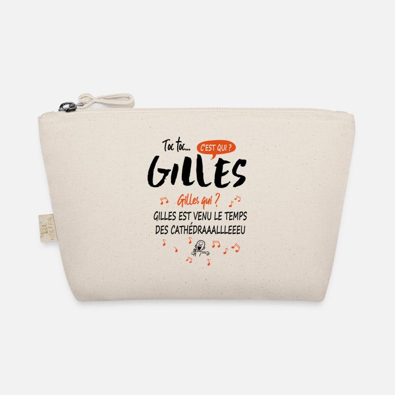 Name Gilles Geburtstag Geschenkidee Mann Bio-Täschchen