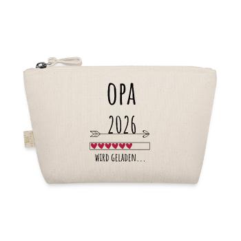 Grandpa-to-be 2026 Gift Pregnancy - Organic Pouch - nature - Front