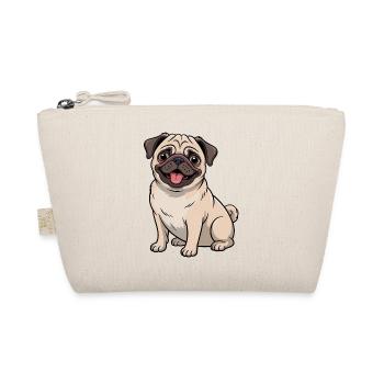 mignon carlin dessin animé amoureux des chiens - Trousse biologique - nature - Devant