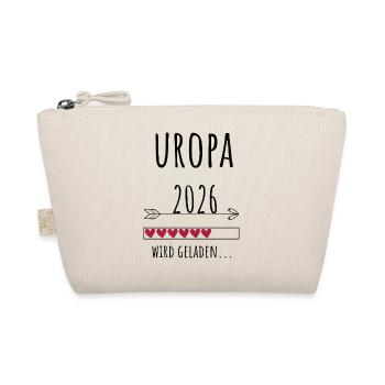 Werdender Uropa 2026 Geschenk Schwangerschaft - Bio-Täschchen - Natur - Vorne
