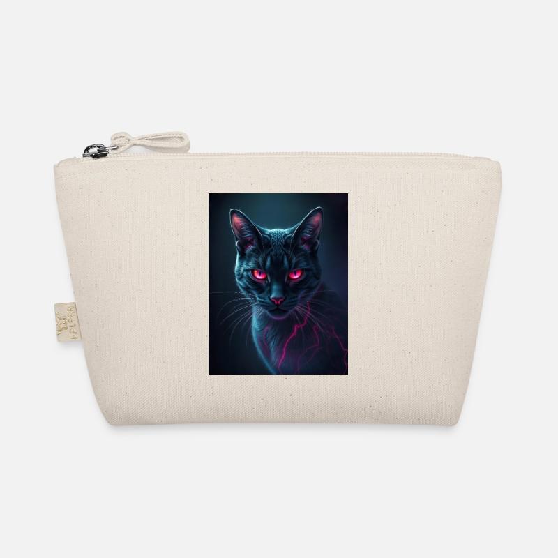 red eye cat - Bio-Täschchen - Natur