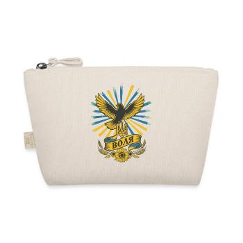 Ukraine Freedom Crest Dove Sunflowers - Organic Pouch - nature - Front