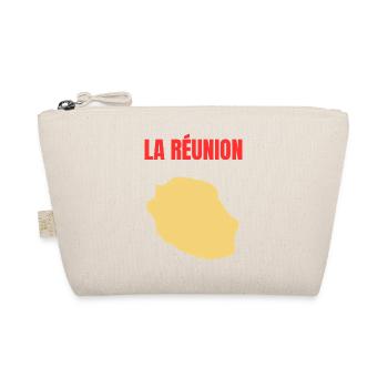 T-shirt carte La Réunion île dorée - Trousse biologique - nature - Devant