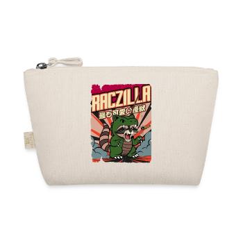 Raczilla - Waschbär als Monster verkleidet - Bio-Täschchen - Natur - Vorne
