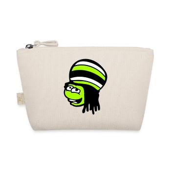 Frosch Reggae Musik Rasta Haare Mütze Jamaika Fun - Bio-Täschchen - Natur - Vorne