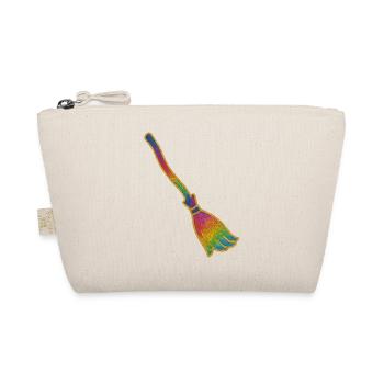 Magic Broom | Witches' Broom | Rainbow Broom Glitter - Organic Pouch - nature - Front