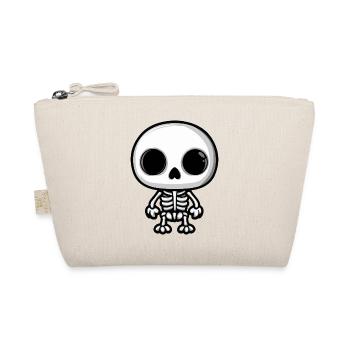 Skeleton Halloween Comic - Organic Pouch - nature - Front