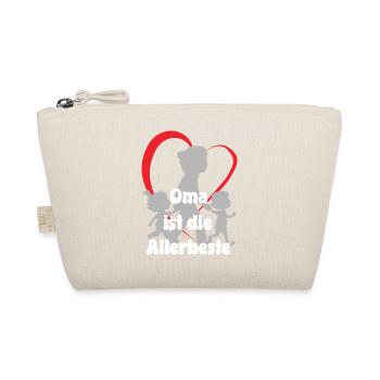 Grandma is the very best grandma with grandchildren - Organic Pouch - nature - Front