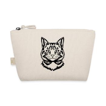 Cat Black Black Cat Cat Head - Organic Pouch - nature - Front