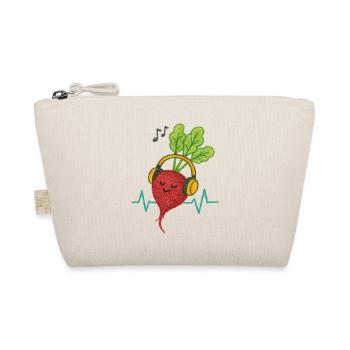 Beet Beats und Kopfhörer - Bio-Täschchen - Natur - Vorne
