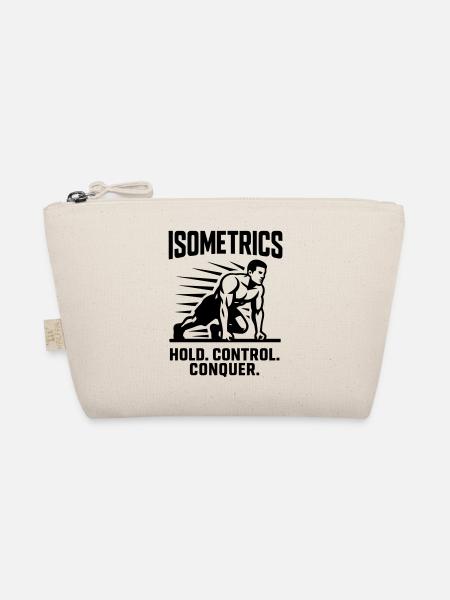 isometrics holding exercise static muscle work - Organic Pouch - nature - Front