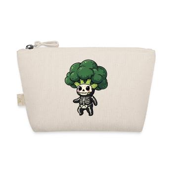 Broccili Halloween Ghost Ghost Cartoon - Organic Pouch - nature - Front