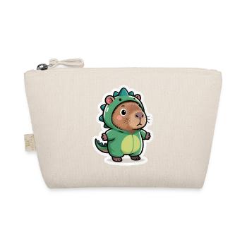 Capybara Dino Dinosauer - Bio-Täschchen - Natur - Vorne