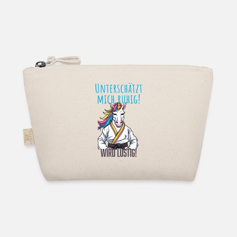 Karate Einhorn Bio-Täschchen