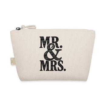 MR. & MRS - Romantische Hochzeit - Brautpaar - Bio-Täschchen - Natur - Vorne