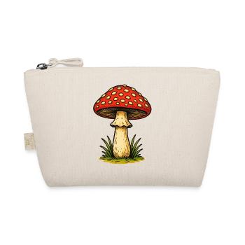 Red Toadstool Retro - Organic Pouch - nature - Front