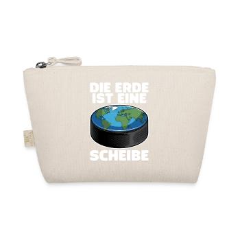 Eishockey Puck Scheibe Eishockeyteam - Bio-Täschchen - Natur - Vorne